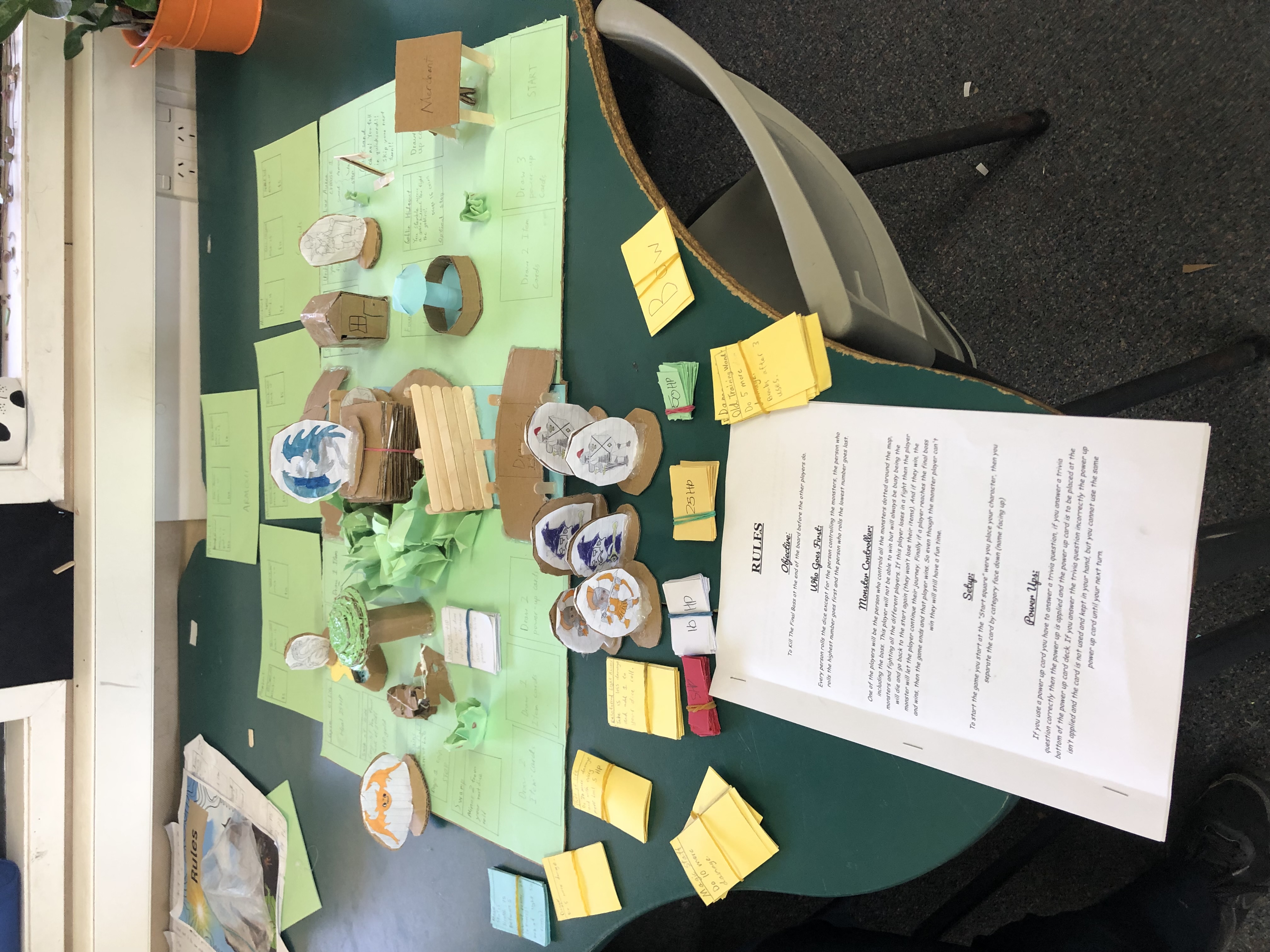 All components of the Thunder Dragon board game